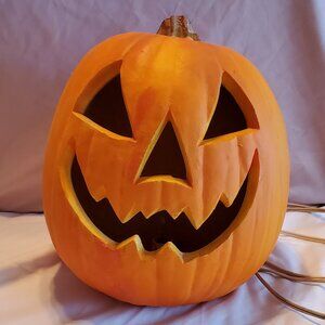 Vintage Trendmasters 1993 Halloween Foam Blow Mold Jack O Lantern Pumpkin GUC